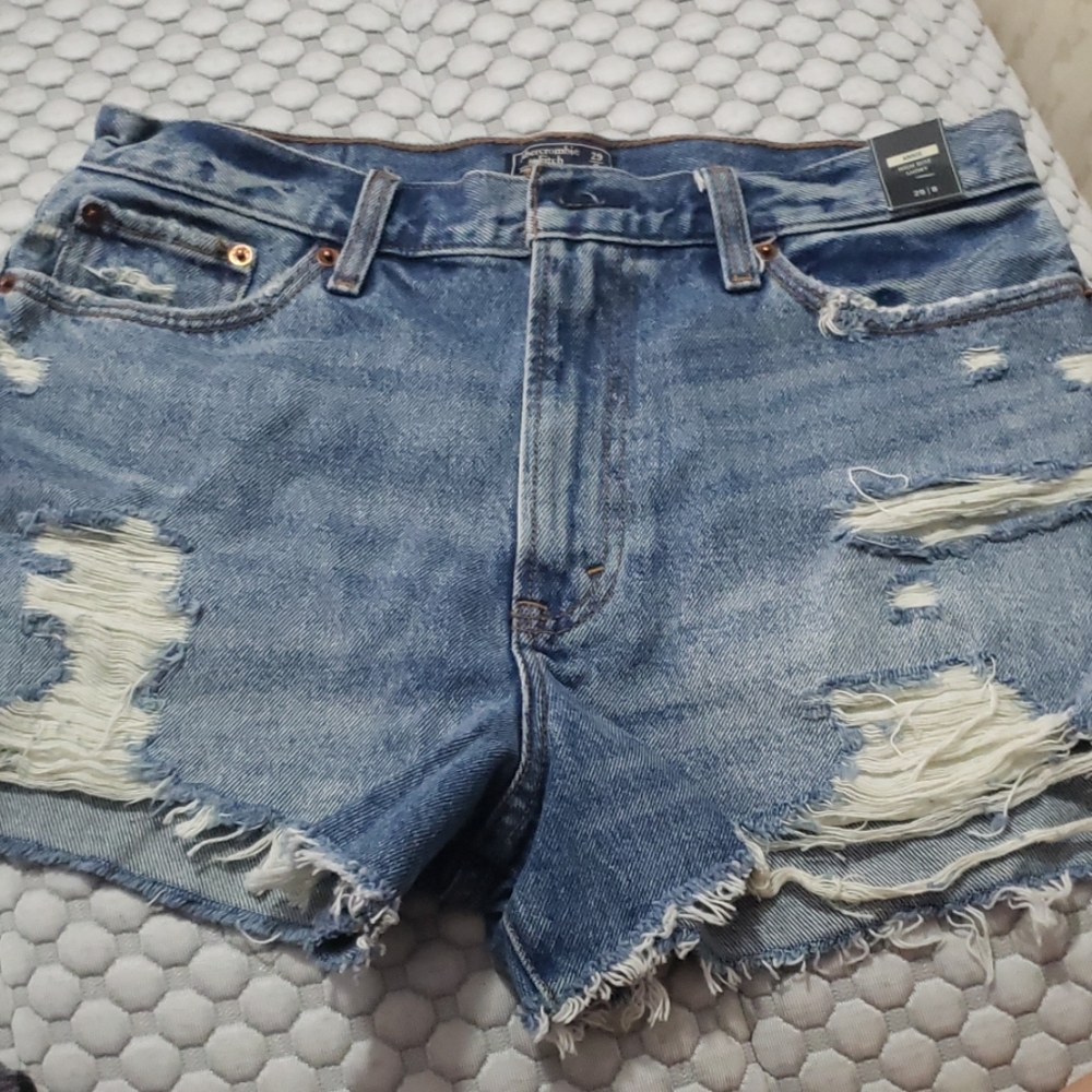 Distressed Jean Shorts